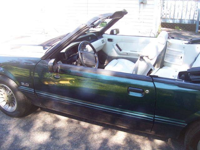 1990 Green Ford Mustang Convertible