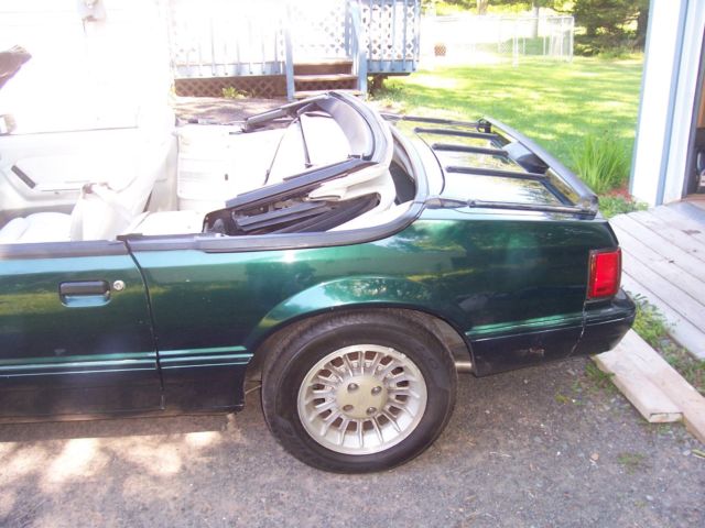 1990 Green Ford Mustang Convertible