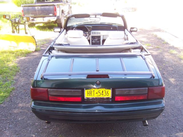 1990 Green Ford Mustang Convertible
