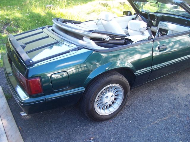 1990 Green Ford Mustang Convertible