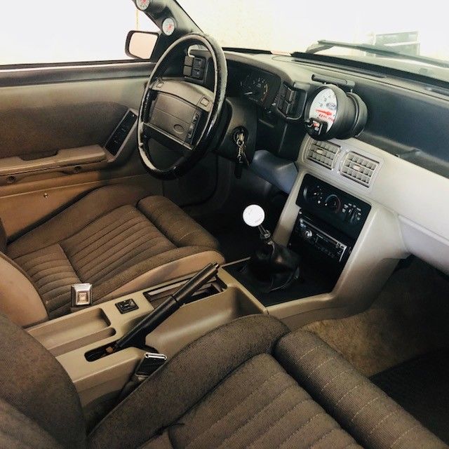 1990 Red Ford Mustang