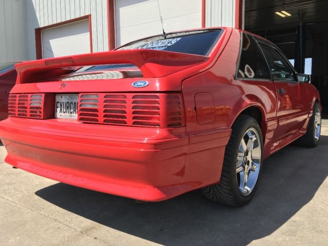 1990 Red Ford Mustang Coupe