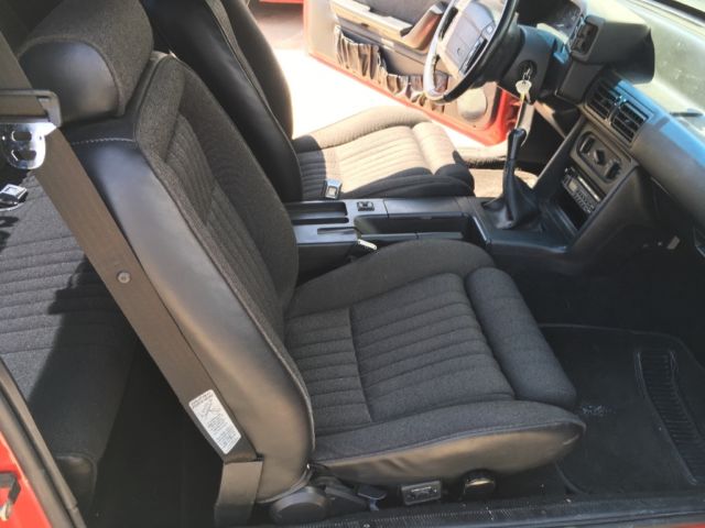 1990 Red Ford Mustang Coupe