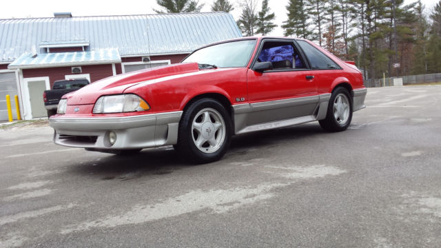 1990 Dark Blue metallic Ford Mustang Fox