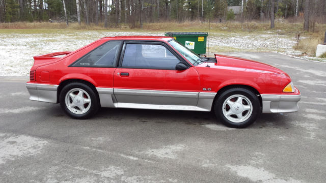1990 Dark Blue metallic Ford Mustang Fox