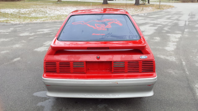 1990 Dark Blue metallic Ford Mustang Fox