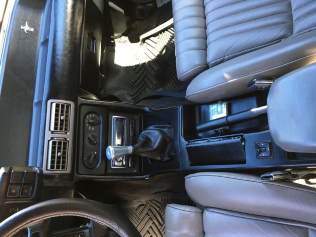 1990 White Ford Mustang Convertible