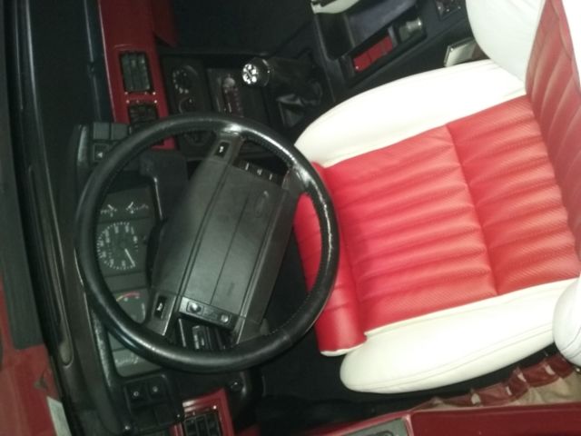 1990 Red Ford Mustang Convertible