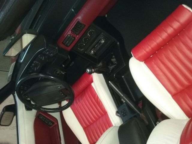 1990 Red Ford Mustang Convertible