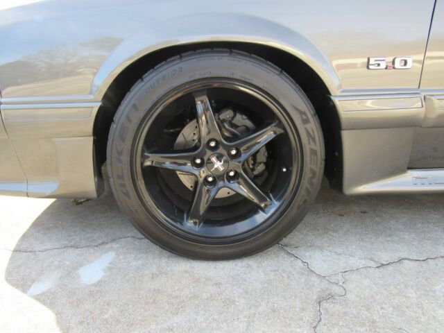 1990 Gray Ford Mustang