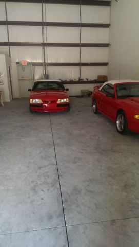 1990 Red Ford Mustang