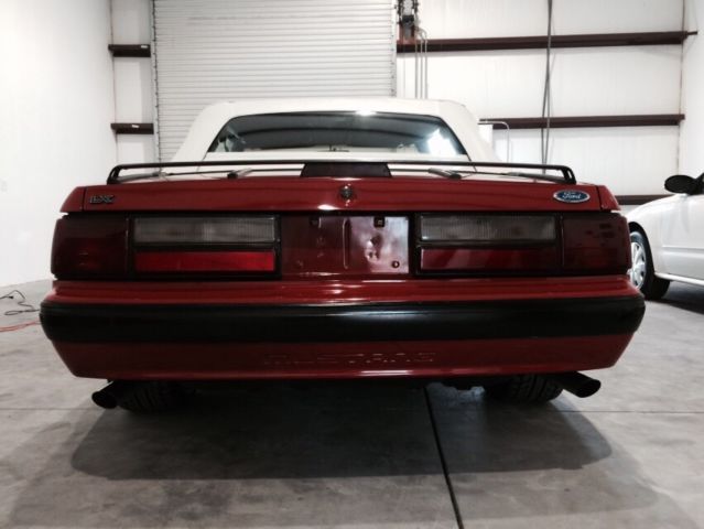 1990 Red Ford Mustang