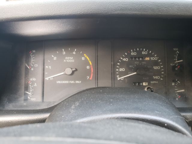 1990 Blue Ford Mustang Hatchback