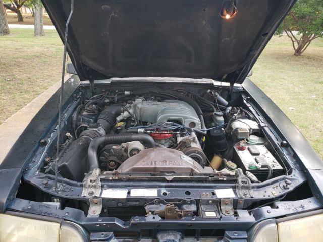 1990 Blue Ford Mustang Hatchback