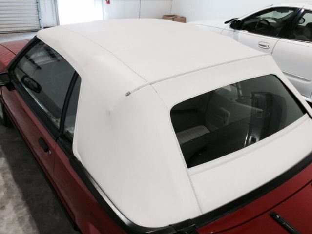 1990 Red Ford Mustang