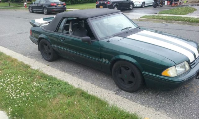1990 DEEP EMERALD GREEN Ford Mustang Convertible