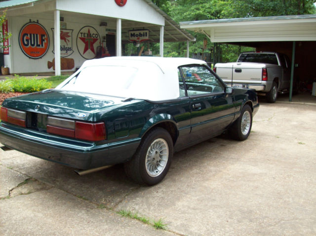 1990 Green Ford Mustang Convertible