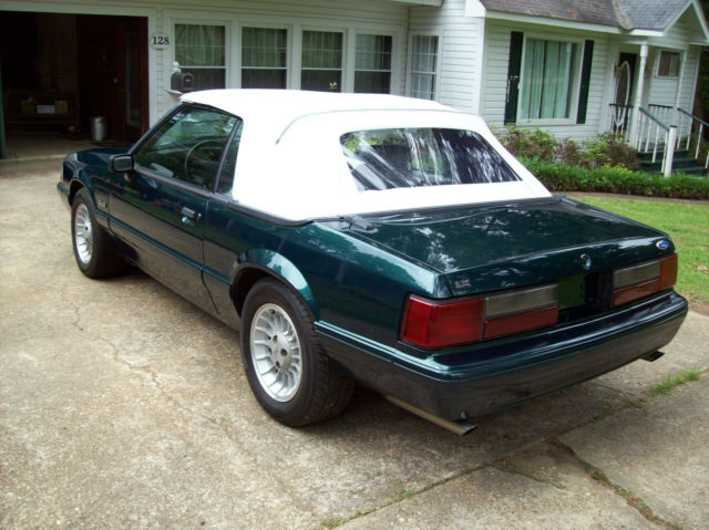1990 Green Ford Mustang Convertible