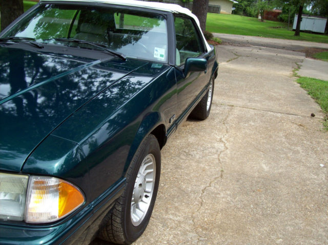 1990 Green Ford Mustang Convertible