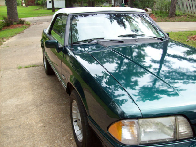 1990 Green Ford Mustang Convertible