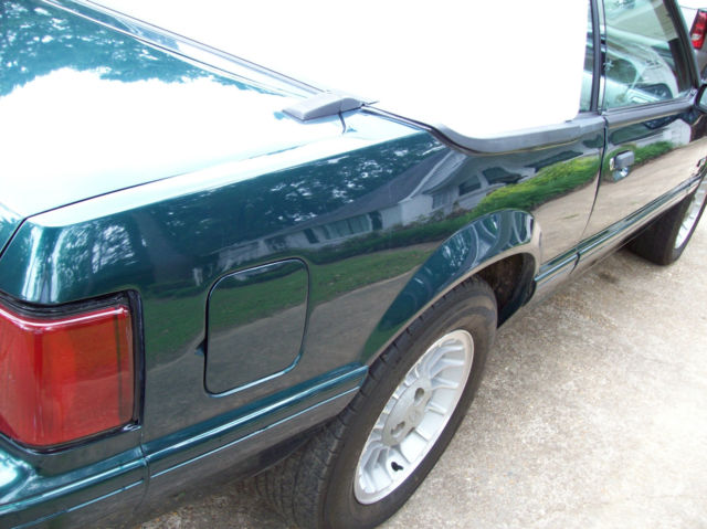 1990 Green Ford Mustang Convertible
