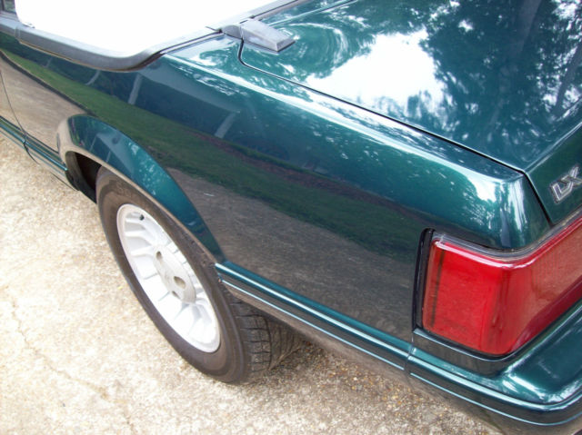 1990 Green Ford Mustang Convertible