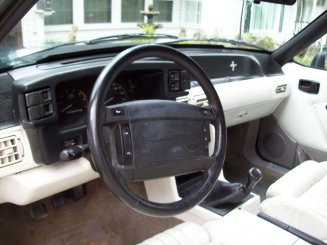 1990 Green Ford Mustang Convertible