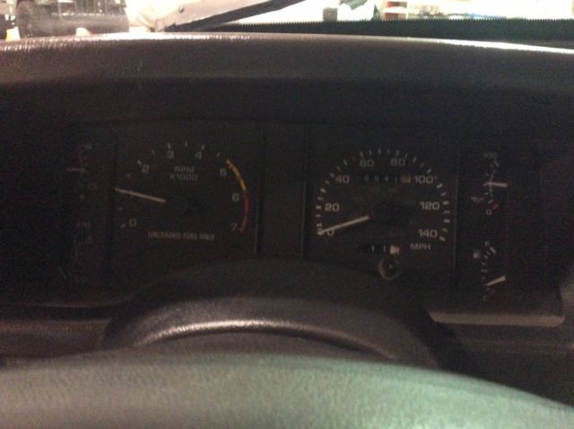 1990 Blue Ford Mustang