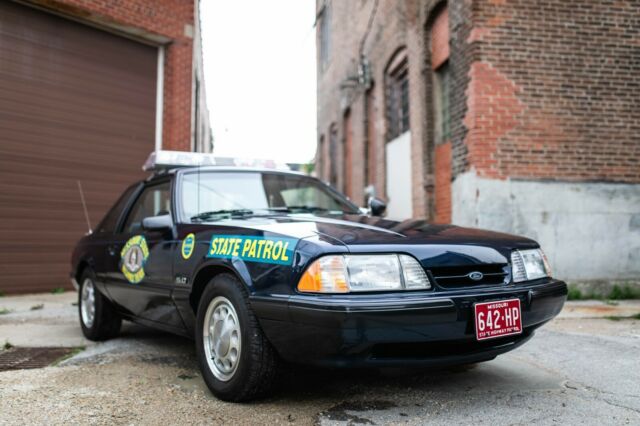 1990 Blue Ford Mustang Coupe