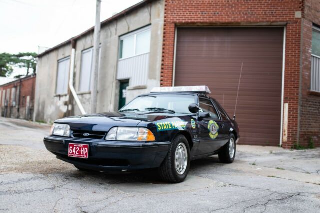1990 Blue Ford Mustang Coupe