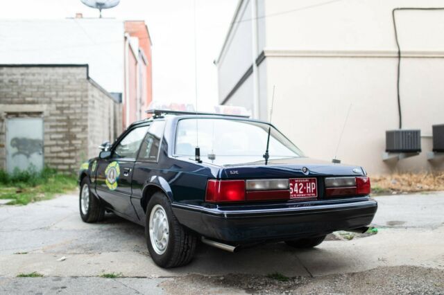 1990 Blue Ford Mustang Coupe
