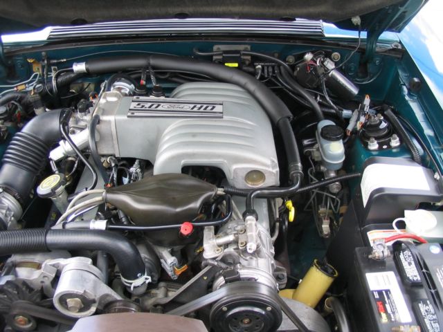 1990 Green Ford Mustang Convertible