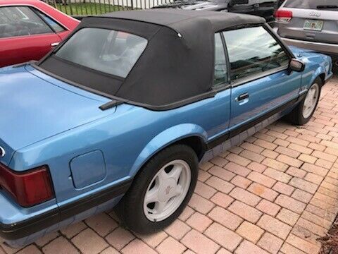 1990 Blue Ford Mustang Coupe