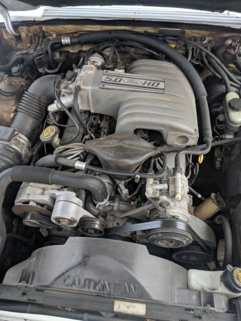 1990 White Ford Mustang Convertible