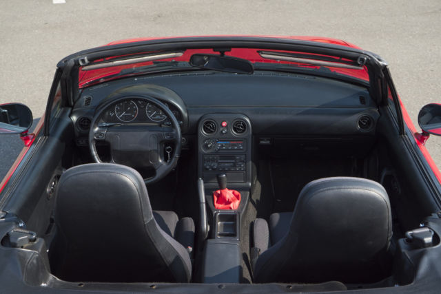 1990 Red Mazda MX-5 Miata Convertible
