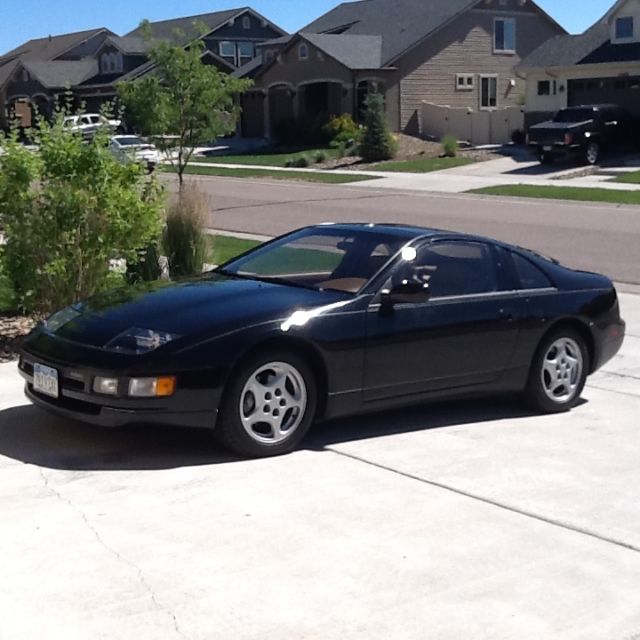 1990 Black Nissan 300ZX HATCHBACK W/T-TOPS
