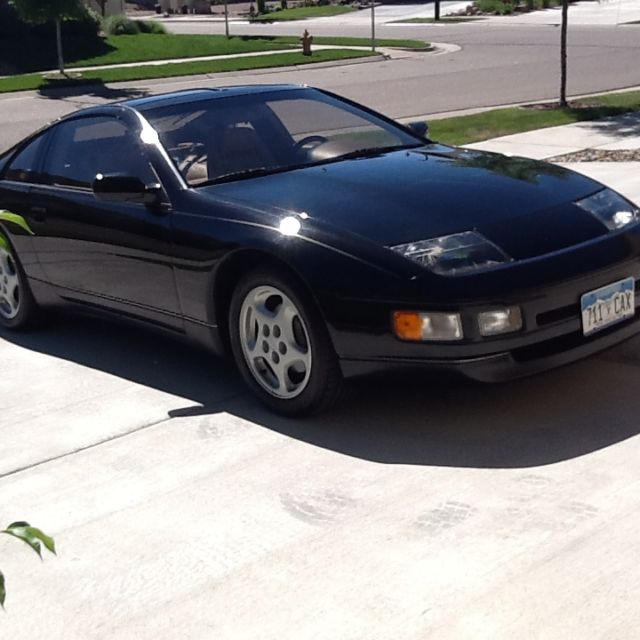 1990 Black Nissan 300ZX HATCHBACK W/T-TOPS