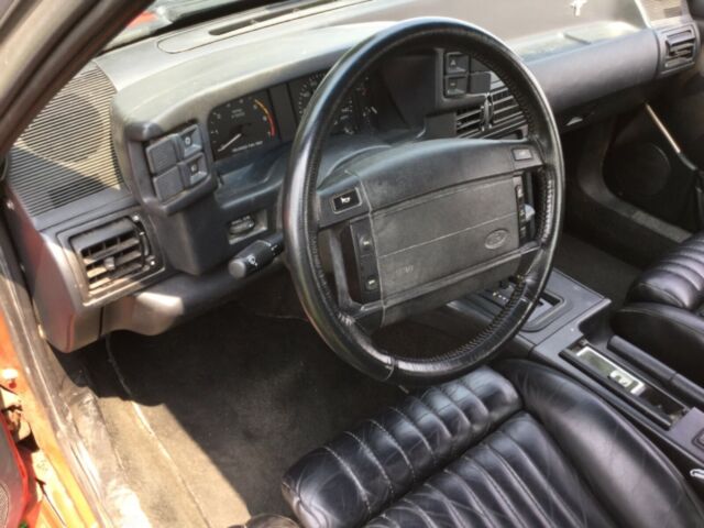 1990 Red Ford Mustang Convertible