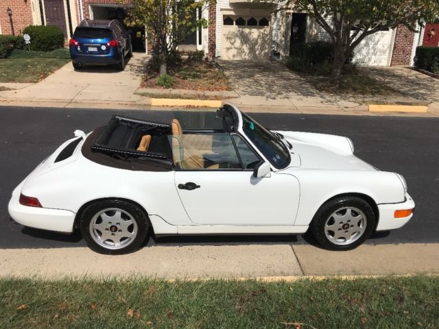 1990 White Porsche 911 Convertible