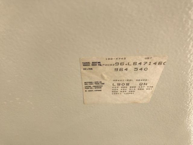 1990 White Porsche 911 Convertible