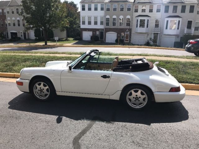 1990 White Porsche 911 Convertible