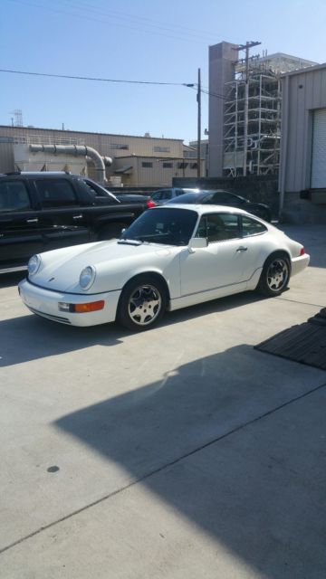1990 White Porsche 911 Coupe