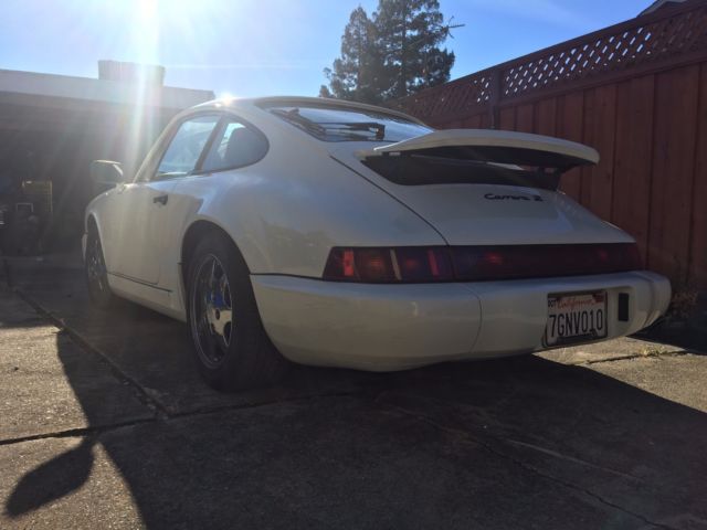 1990 White Porsche 911 Coupe