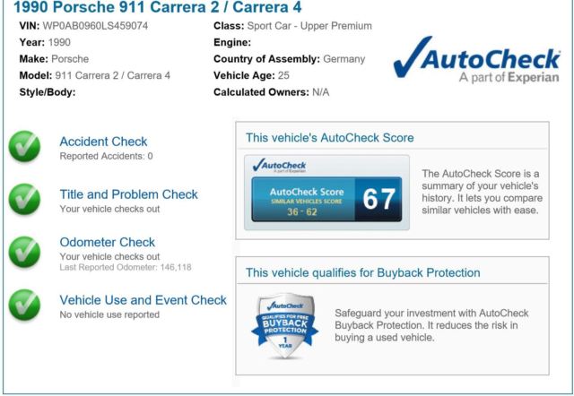 1990 Special Order Metallic Silver Porsche 911 Coupe