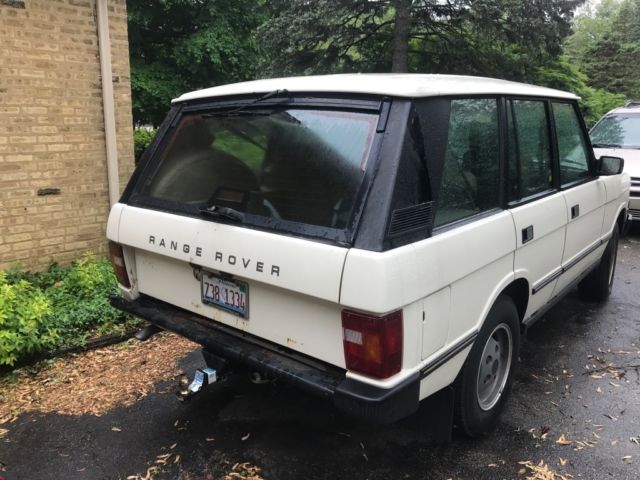 1990 White Land Rover Range Rover SUV