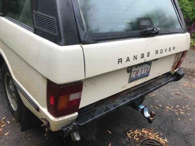 1990 White Land Rover Range Rover SUV