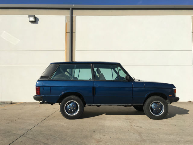 1990 Blue Land Rover Range Rover Coupe
