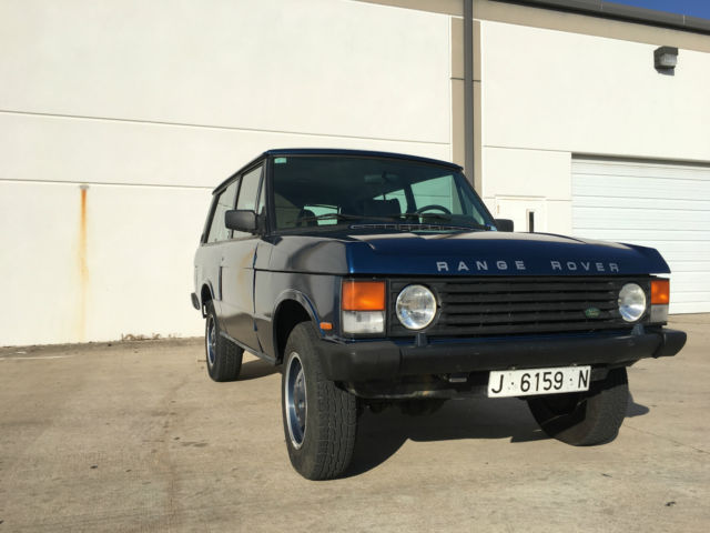 1990 Blue Land Rover Range Rover Coupe