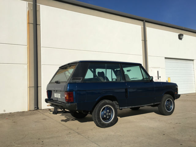 1990 Blue Land Rover Range Rover Coupe