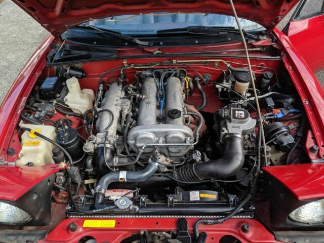 1990 Red Mazda MX-5 Miata Convertible